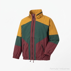 เสื้อแจ็คเก็ตนักแข่งสีสันตัดกันสำหรับผู้ชาย ยี่ห้อ Formula 1 Industries แบบซิป คอตั้ง สปอร์ต คุณภาพสูง กันลม สำหรับฤดูหนาว ผลิตจากไนลอน 100% - Product Image 4