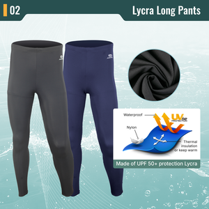 Aropec UPF 50+ Spandex Long Pants Internal Waist Strap Sun Protection Thermal Quick Dry Aqua Leggings for SUP Water Sports - Product Image 3