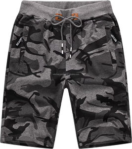 Shorts Bermuda pour Homme Imprimé Camouflage, Taille à Cordon, Décontracté en Coton avec Poches, Coupe Mi-Haute, Étiquettes Personnalisées - Product Image 6
