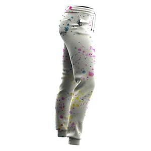 Men's Color Blocked Sweatpants Elastic Waist Drawstring Casual Joggers Spliced Design Midweight Cotton Pants Autumn Wear - Product Image 6