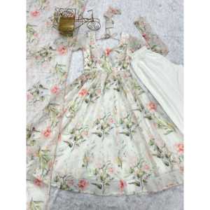 Hermoso Vestido Anarkali Talla XS para Fiesta con Dupatta - Product Image 6