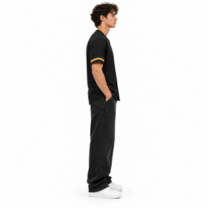 Maillot de baseball personnalisé par sublimation avec nom et numéro d'équipe, col en V, manches courtes, séchage rapide, respirant, vêtements de sport pour hommes et femmes - Product Image 5