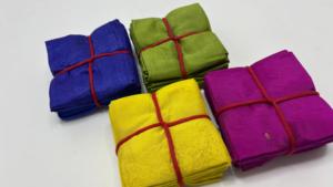 ผ้าไหมหลากสีแบบ Fat Quarters ชิ้นผ้าไหมคละสีสำหรับงานควิลท์ งานเย็บปะติดปะต่อ งานฝีมือ เสื้อผ้า ของตกแต่ง และจำหน่ายแบบขายส่ง - Product Image 3