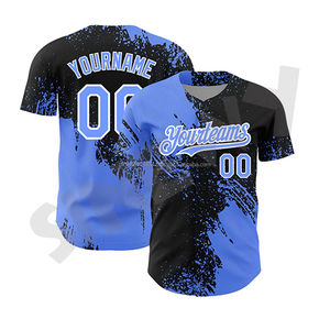 Wholesale Deal Pack Custom Sublimation Printed Winter <b>Baseball</b> Jersey High Neck Breathable 100% Polyester Short Double Plus Size - Product Image 3