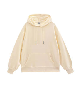Sweat-shirt en coton tricoté décontracté pour homme, coupe oversize, noir, avec logo blanc imprimé au dos, pour l'automne - Product Image 3