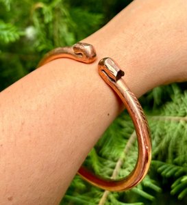 Brazalete de Cobre Puro para Hombre, Joyería Espiritual para Kriya y fines Astrológicos, 57 gramos de Cobre Sólido - Product Image 4