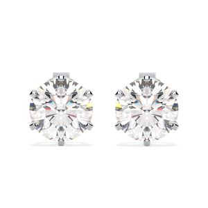 ต่างหูเงินแท้ 925 ประดับมอสซาไนต์แบบเกลียว REYES Sparkling ราคาขายส่ง ของขวัญแต่งงาน เครื่องประดับคุณภาพสำหรับเธอ - Product Image 2