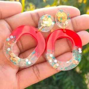 Pendientes de Resina Hechos a Mano, Diseño Personalizado, Joyería Moderna Ligera para Chicas y Mujeres, Nueva Llegada, Artesanías - Product Image 1