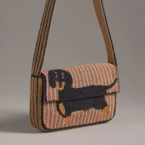 Indian Traditional Luxury Handbag Multicolor <b>Crystal</b> Glass Beaded Durable Artisan Craft Premium Baguette Fashion Accessories - Product Image 4