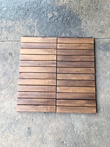 300x300mm Modern Waterproof Water Resistant Anti-Slip Fireproof Eco-Friendly Dual Lock Click Square Outdoor Wood <b>Plastic</b> Decking - Product Image 3