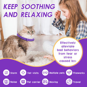 <span class=keywords><strong>Collar</strong></span> Calmante para Gatos OEM, Reduce la Ansiedad, Ajustable, con Feromonas y Aceites Esenciales, Protección de 4 Meses - Product Image 4