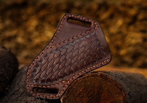 Funda de Cuero Premium para Cuchillo con Presilla para Cinturón – Diseño Artesanal de Cestería – Suministro al por Mayor - Product Image 5