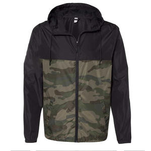 Veste coupe-vent pour homme, marque privée, logo personnalisé, coupe-vent, imperméable, à capuche, style sportif, streetwear, pour homme - Product Image 4