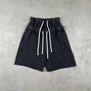<b>Men's</b> Solid Color Cotton <b>Shorts</b> Elastic Waist Casual Drawstring Pocket Design Gray Pink <b>Brown</b> Black - Product Image 5