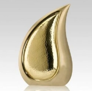 Urne funéraire marron en forme de larme pour cendres humaines adultes, design décoratif durable, urne souvenir en forme de larme pour cendres d'adultes - Vente flash - Product Image 4