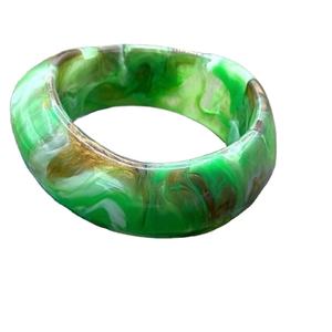 ELEVATE joyería resina acrílico pulsera brazalete exagerado deslumbrante Multicolor ancho Irregular cuadrado acrílico pulseras mujeres - Product Image 4