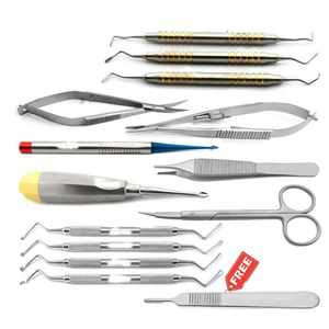 Kit de Cirugía Periodontal Microquirúrgica, Juego de Instrumentos Dentales Profesionales de Acero Inoxidable, Autoclavables, con Certificación CE - Product Image 1