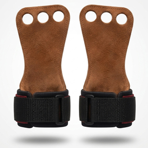 Leather Lifting <b>Hand</b> Grips Anti Slip Strength Trainer Gym Workout Fitness Support Wholesale Supplier Custom Logo OEM ODM - Product Image 3