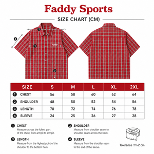 Chemise en flanelle à carreaux rouge surdimensionnée pour homme, style streetwear, décontractée, boutonnée, en coton, pour le hip-hop, vente en gros - Product Image 6