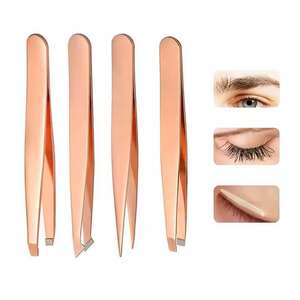 ชุดแหนบคิ้วสแตนเลสคุณภาพสูง สำหรับมืออาชีพและใช้ส่วนตัว - Product Image 4