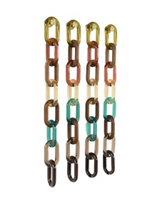 Decoración de Pared de Madera Hecha a Mano con Cadena de Eslabones, Diseño Art Deco para Bodas de Primavera, Decoración de Habitación Personalizable de Alta Calidad - Product Image 5