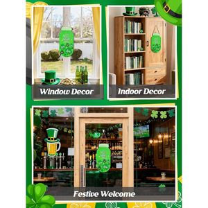Decoraciones de Madera para el Día de San Patricio, Letrero en Forma de Jarra de 8 x 21.6 Pulgadas, Guirnalda para Puerta Principal, Adornos Colgantes para Decoración de Fiestas - Product Image 3