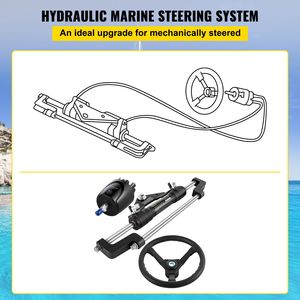 Kit di Sterzo Idraulico da 300HP con Pompa del Timone, Include Tubi Idraulici per Sterzo Barca, per Parti e Accessori - Product Image 3
