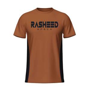 Camiseta de manga corta con cuello redondo y estampado para hombre, estilo urbano moderno, corte holgado, 2026 - Product Image 1