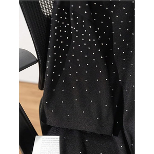 T-shirts pour hommes avec strass, col rond, manches courtes, décontractés, pour l'été - Product Image 3