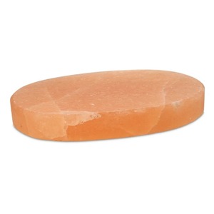 Himalayan Pink Salt Block Oval Cooking Plate Food Grade <b>BBQ</b> Grilling Serving Feng Shui Handmade Portable OEM Supplier - Product Image 2
