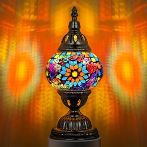 Handcrafted <b>Brass</b> Moroccan <b>Lantern</b> with Crystal - Wholesale Decorative Lighting - Product Image 5