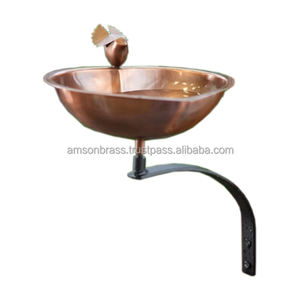 Bain d'oiseaux japonais, bol en métal imprimé floral, avec Base en fer, pour décoration de jardin - Product Image 4