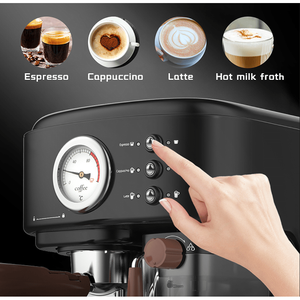 Machine à expresso Nestlé 19 bars avec extraction Mocha, pot à lait 500 ml, température de vapeur réglable, pompe et volume de tasse à expresso - Product Image 4