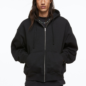 Oversized Hoodies <b>Sweatshirts</b> <b>Men</b> Women Fashion Solid Color <b>Red</b> Black Gray Autumn Winter Fleece Front Logo Hip Hop 100% Cotton - Product Image 4