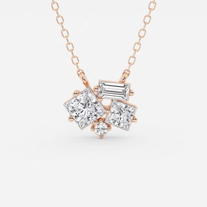 จี้เพชรเพาะเลี้ยงในห้องปฏิบัติการ 3 4 กะรัต ดีไซน์หรูหรา ประกายระยิบระยับ สร้อยคอเพชรเม็ดเดี่ยว เครื่องประดับชั้นดี ของขวัญสำหรับผู้หญิง - Product Image 3