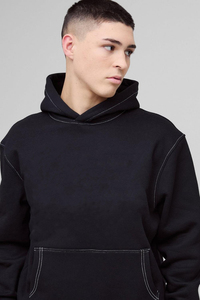 Nouvel ensemble de survêtement pour homme, très vendu, en tissu épais, veste et pantalon, pour l'entraînement sportif, les activités de plein air, les vêtements décontractés, 100% coton - Product Image 3