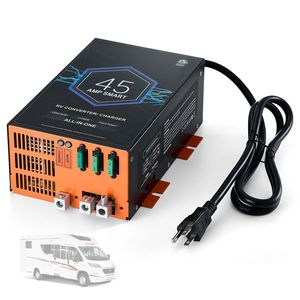Convertitore Smart per Camper da 45 Amp, da 110V AC a 12V DC, Caricabatterie con 4 Fasi Regolabili 13V 16.5V per Sistemi Elettrici RV - Product Image 1