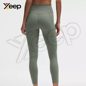 กางเกงเลกกิ้งออกกำลังกายสำหรับผู้หญิง ความยาวเต็มตัว แบบเรียบง่าย เอวยางยืด ทนทาน แผงด้านหน้า XC-WL-11 ซับเหงื่อ แห้งเร็ว ระบายอากาศได้ดี - Product Image 2