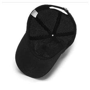 Gorra de Béisbol Vintage de Mezclilla PU Impermeable y Transpirable con 4 Paneles de Malla, Cierre a Presión, Logotipo Personalizado Bordado, para Senderismo y Pesca al Aire Libre - Product Image 5