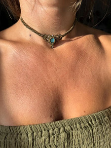 Collar Minimalista de Macramé con Jade, Collar Tejido Pequeño, Joyería Clásica Budista con Cadenas de Bolas de Bambú - Product Image 4