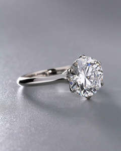 Anillo de Compromiso/Boda Vintage de Oro Amarillo de 14k con Diamante Cultivado en Laboratorio IGI/GIA, Unisex, Oro Blanco Fino para Aniversario, Ideal para Fiestas - Product Image 3