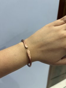 Bracelet manchette en cuivre pur fait main, fil de cuivre massif, artisanat martelé, bijoux de guérison pour hommes et femmes, OEM - Product Image 6