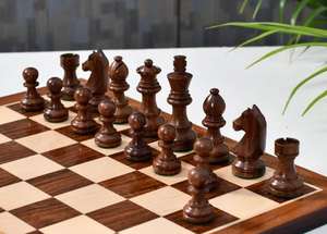 ชุดหมากรุก Staunton Tournament ลายอัศวินเยอรมัน ตัวหมากรุกทำจากไม้ Sheesham และ Boxwood ขนาด 3 นิ้ว ราคาประหยัด - Product Image 5