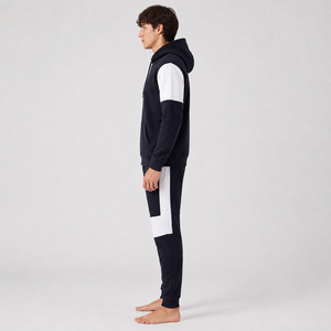 Survêtement à capuche pour homme, coupe classique, grandes tailles, design personnalisé, collection hiver, service OEM, 100% coton molletonné, coupe-vent, respirant - Product Image 2