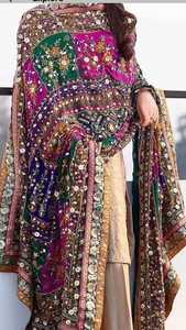 Customized Designs Women Elegant Silk <b>Shawls</b> Traditional Embroidered Bridal Wear Festive Fashion <b>Shawls</b> <b>Wedding</b> For All Seasons - Product Image 3