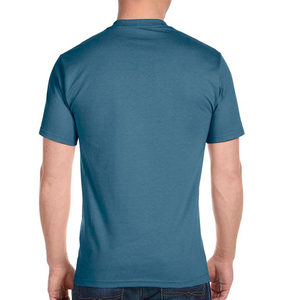 T-shirt à manches courtes pour homme, coupe classique, col rond, avec motif, 100% coton jersey respirant, style streetwear, 220g, vêtements décontractés - Product Image 2