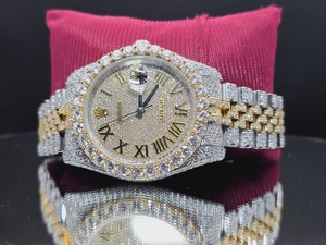 Montre analogique unisexe de luxe avec mouvement ETA, bracelet en acier inoxydable, cadran en verre et moissanite, dernier design 2026 - Product Image 4