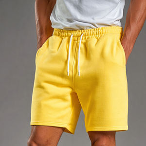 กางเกงขาสั้นผ้าฟลีซหนานุ่มสำหรับผู้ชาย กางเกงจ็อกเกอร์เอวสูงผูกเชือก กางเกงวอร์มขายส่งสำหรับผู้ชาย กางเกงวอร์มฤดูหนาวสำหรับผู้ชาย - Product Image 1