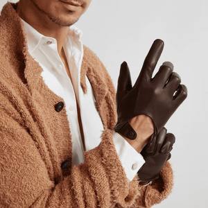 Gants de conduite en cuir haut de gamme pour hommes et femmes, design personnalisé, vente en gros, nouveaux gants en cuir élégants et tendance - Product Image 3