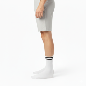 Calcetines deportivos casuales unisex, mezcla de algodón, tela elástica transpirable, ajuste suave y cómodo para entrenamiento deportivo, trabajo al aire libre - Product Image 4